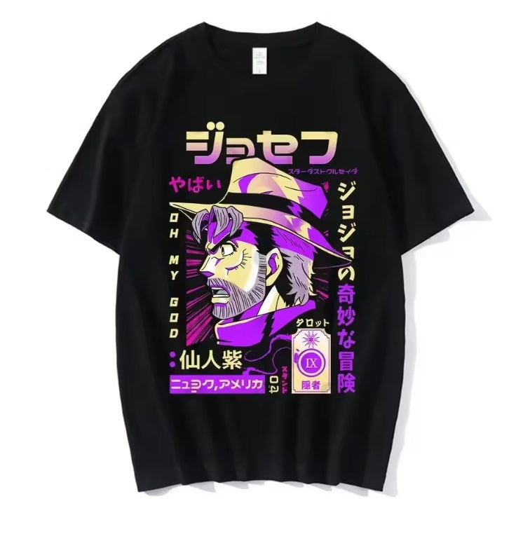 Camiseta Minimal Joseph Joestar ''Oh My God!'' - JoJo's Bizarre Adventure