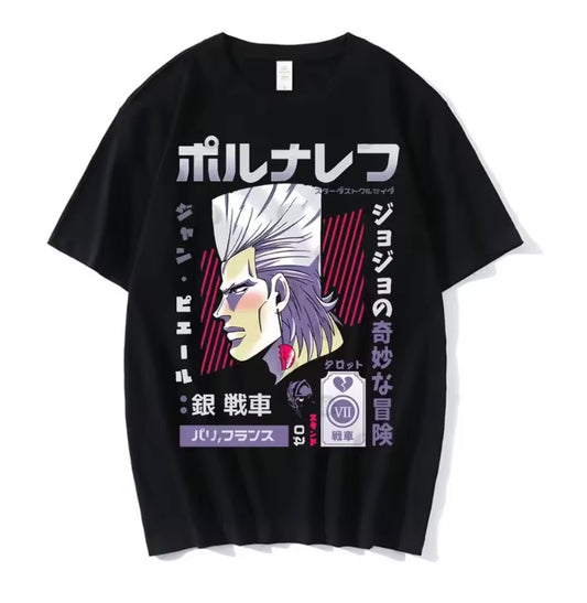 Camiseta Minimal ''Polnareff Style'' - JoJo's Bizarre Adventure